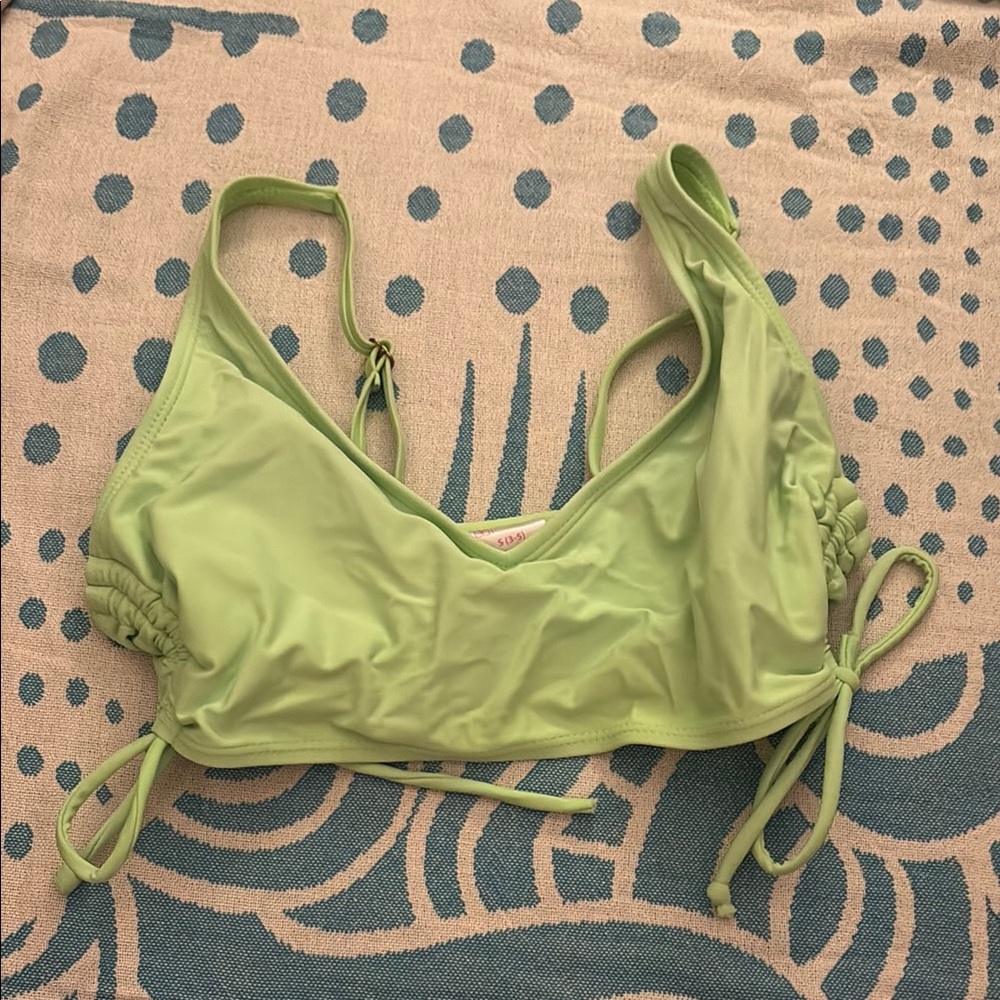 Green Bikini Top with Adjustable Straps